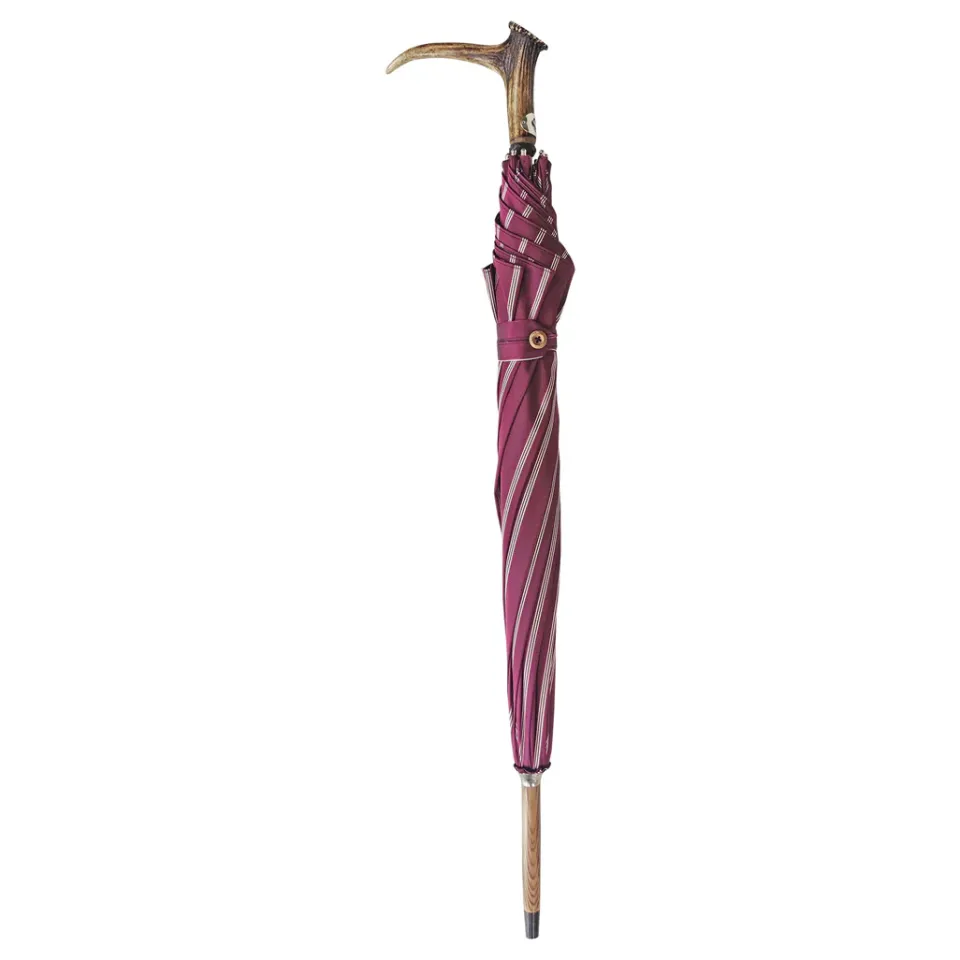 New Il Marchesato Corno di cervo su canna di legno di faggio svasato