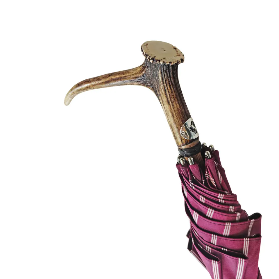 New Il Marchesato Corno di cervo su canna di legno di faggio svasato