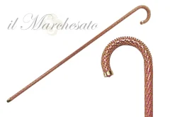 Discount Il Marchesato Crook Walking Cane Encrust di cristalli di ametista