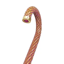 Discount Il Marchesato Crook Walking Cane Encrust di cristalli di ametista
