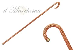 Discount Il Marchesato Crook Walking Cane incrostata da cristalli Siam