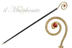 New Il Marchesato Curl walking bastone con cristalli
