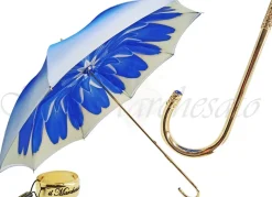 Discount Il Marchesato Dahlia Blue Double Canopy - Ombrello da donna alla moda Ombrello alla moda da ilMarchesato