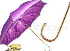 Sale Il Marchesato Dahlia Purple Double Canopy - Ombrello da donna di lusso ilMarchesato stilista italiano