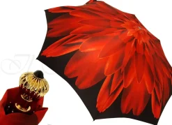 New Il Marchesato Dalia rossa - Ombrello da donna di lusso