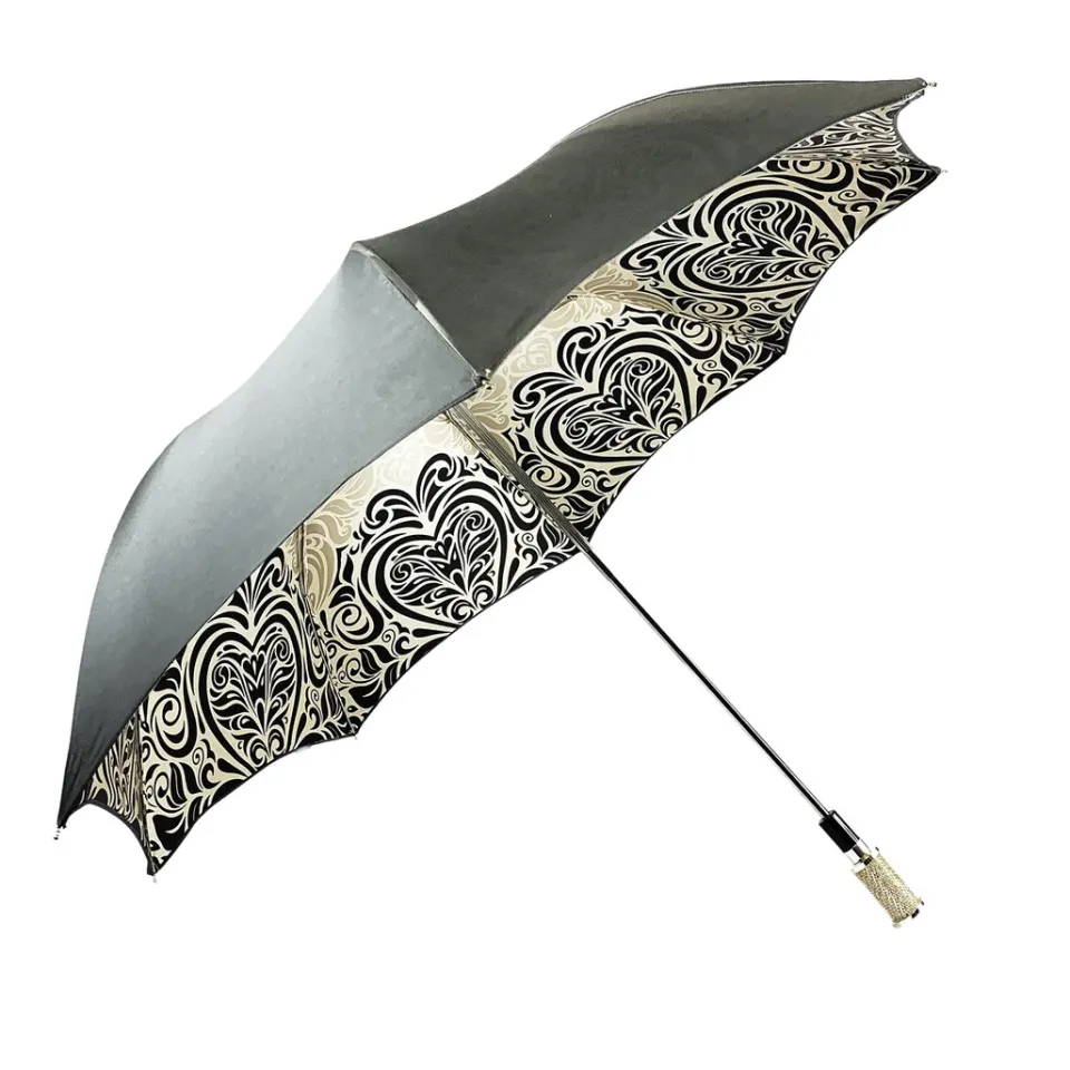 Best Il Marchesato Damasco Bianco e nero con centinaia di cristalli