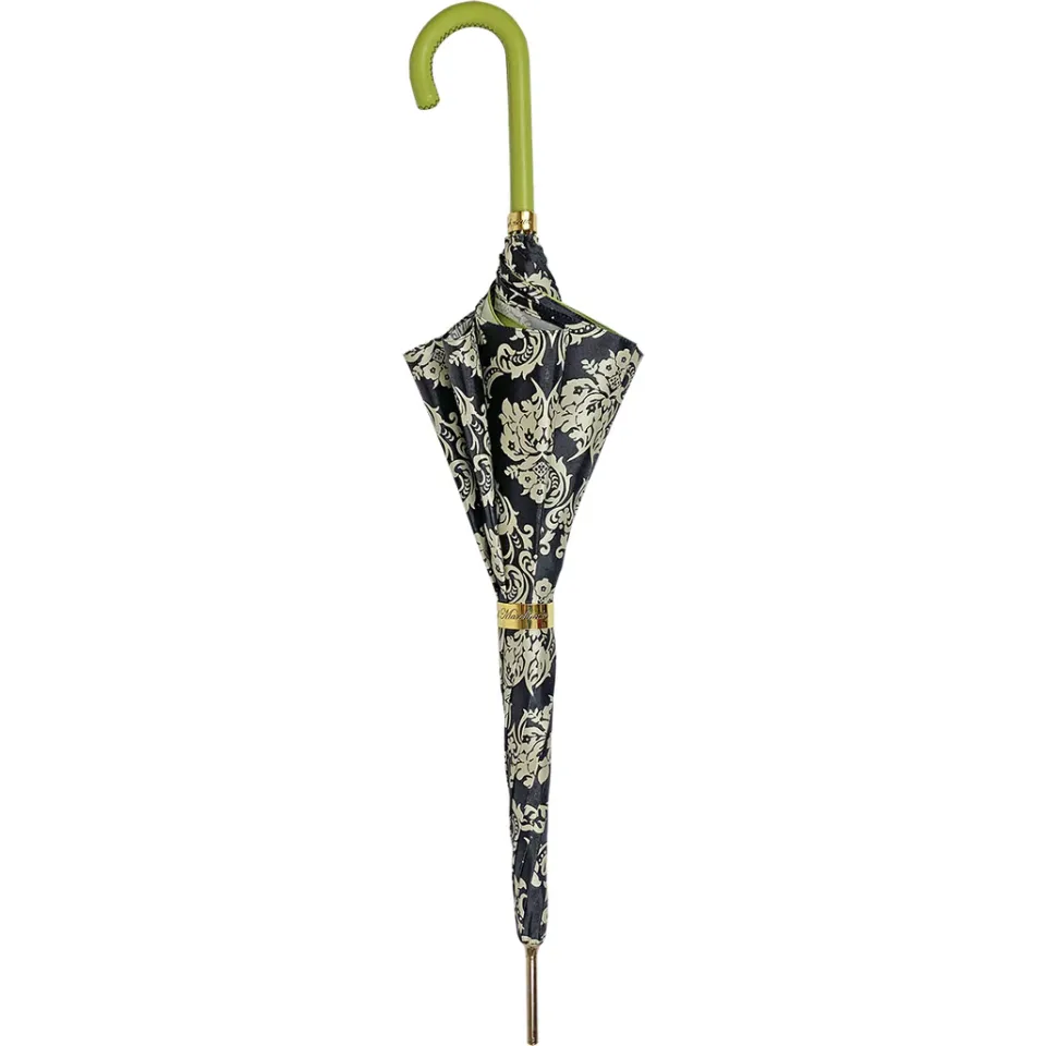 New Il Marchesato Damasco nero alla moda con verde fantastico