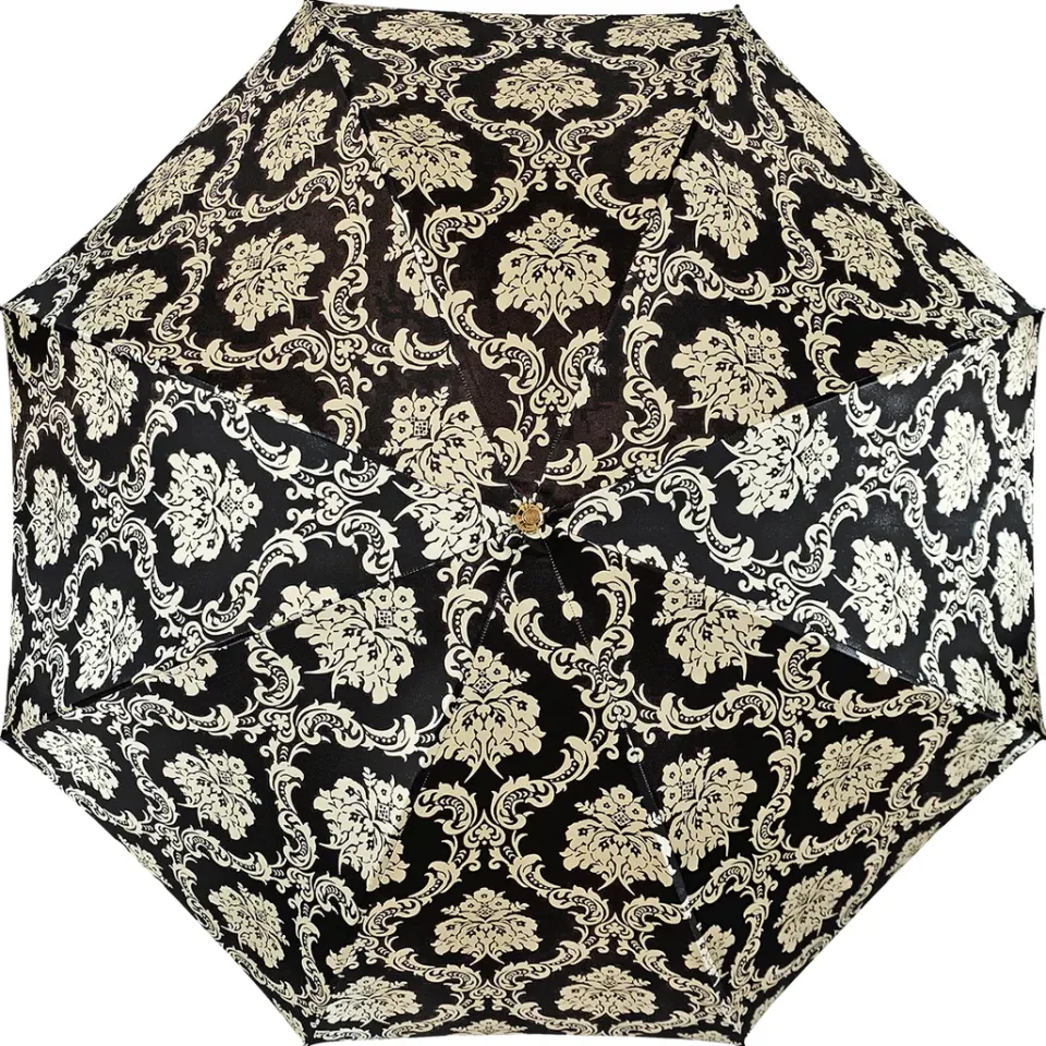 New Il Marchesato Damasco nero alla moda con verde fantastico