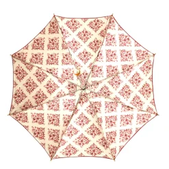 Fashion Il Marchesato Damask Splendor: Exclusive Umbrella with Damask Design in Amaranth Col