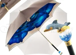 Clearance Il Marchesato Delfino dipinto a mano - Fantasia Rosa grande blu