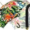 Clearance Il Marchesato Disgno dipinto a fiori - Manico in pelle nera