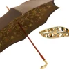 Discount Il Marchesato Double Cloth Men's Umbrella - 24K Goldplated handle