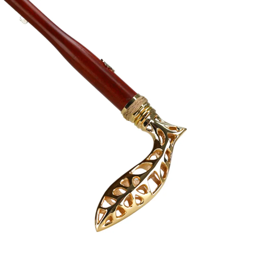 Discount Il Marchesato Double Cloth Men's Umbrella - 24K Goldplated handle