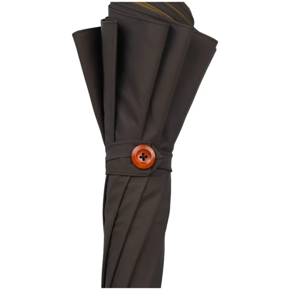 Discount Il Marchesato Double Cloth Men's Umbrella - 24K Goldplated handle