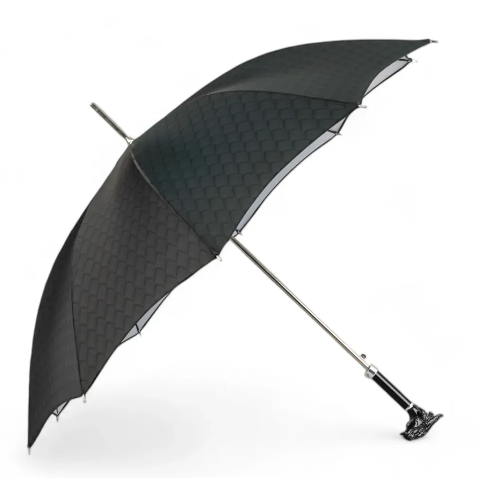 Sale Il Marchesato Dragon’s Fury: Black Umbrella with Fierce Dragon Handle