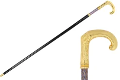 Discount Il Marchesato Elegant Italian Craftsmanship: Luxury Walking Cane with 24K Gold Plati