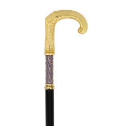 Discount Il Marchesato Elegant Italian Craftsmanship: Luxury Walking Cane with 24K Gold Plati