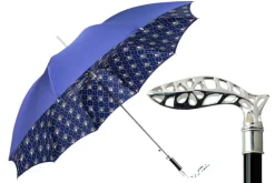 Fashion Il Marchesato Elegant men's umbrella with silverplated 925 handle