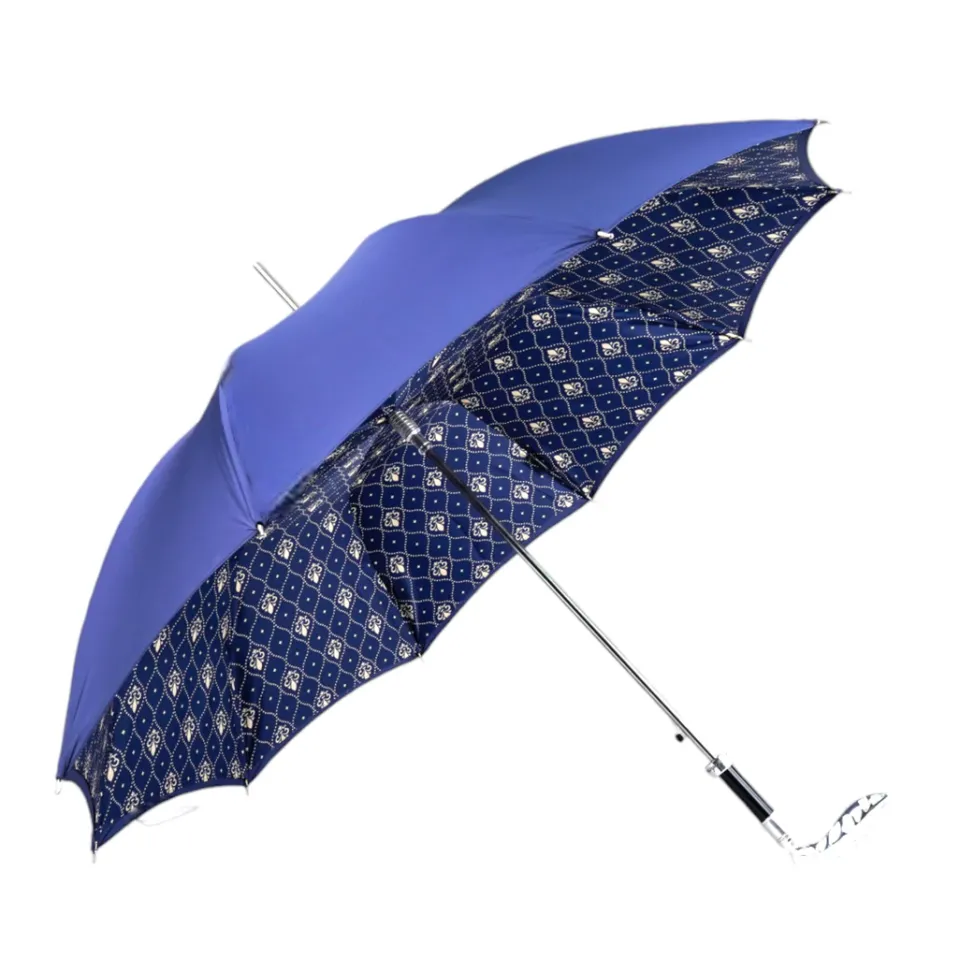 Fashion Il Marchesato Elegant men's umbrella with silverplated 925 handle