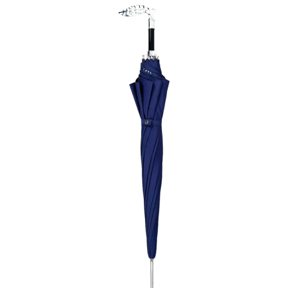 Fashion Il Marchesato Elegant men's umbrella with silverplated 925 handle