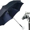 Discount Il Marchesato Elegant polka dot umbrella with silverplated horse handle