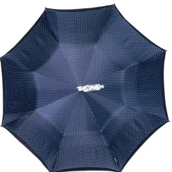 Discount Il Marchesato Elegant polka dot umbrella with silverplated horse handle