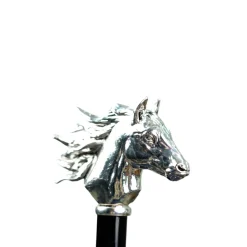 Discount Il Marchesato Elegant polka dot umbrella with silverplated horse handle
