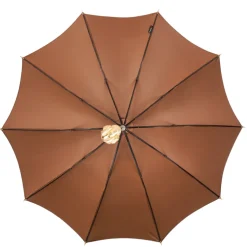 Hot Il Marchesato Elegant Tobacco Umbrella with Gold Ram