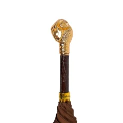 Hot Il Marchesato Elegant Tobacco Umbrella with Gold Ram