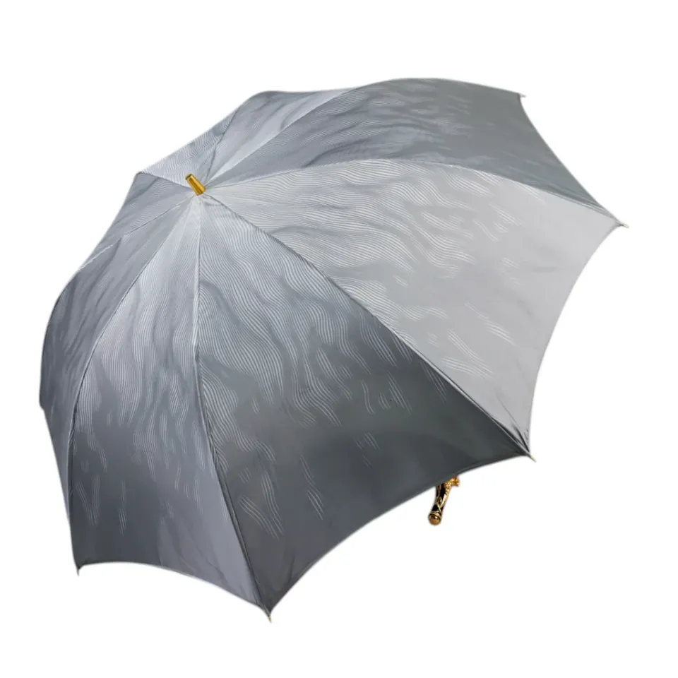 New Il Marchesato Elegant Umbrella with Gold-Plated Lion Handle – Limited Edition