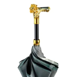 New Il Marchesato Elegant Umbrella with Gold-Plated Lion Handle – Limited Edition