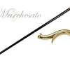 Fashion Il Marchesato Elegante bastone da appoggio in ottone placcato oro24K