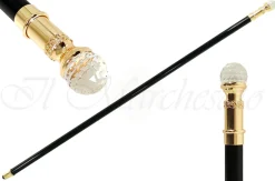 Online Il Marchesato Elegante bastone da passeggio da cerimonia dorato