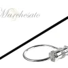 Fashion Il Marchesato Elegante bastone da passeggio placcato argento da collezione