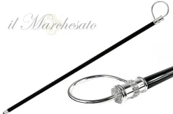 Fashion Il Marchesato Elegante bastone da passeggio placcato argento da collezione
