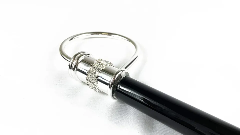 Fashion Il Marchesato Elegante bastone da passeggio placcato argento da collezione