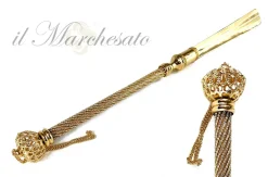 Outlet Il Marchesato Elegante calzascarpe tempestato di migliaia di cristalli