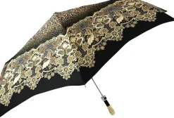 Clearance Il Marchesato Elegante ombrello con disegno in pizzo e leopardo