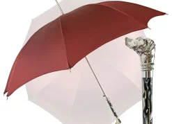 New Il Marchesato Elegante ombrello da uomo con falco placcato argento