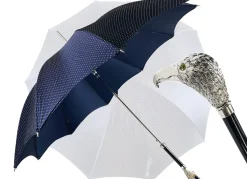 Online Il Marchesato Elegante ombrello da uomo con falco placcato argento
