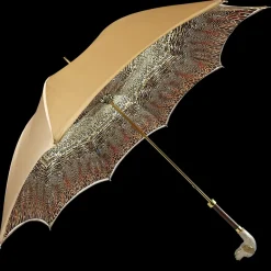 Discount Il Marchesato Elegante ombrello in stile Animalier e Cane Smaltato a mano