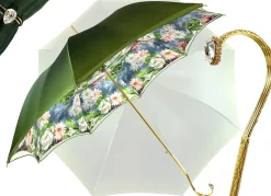 Best Il Marchesato Elegante ombrello verde motivo floreale
