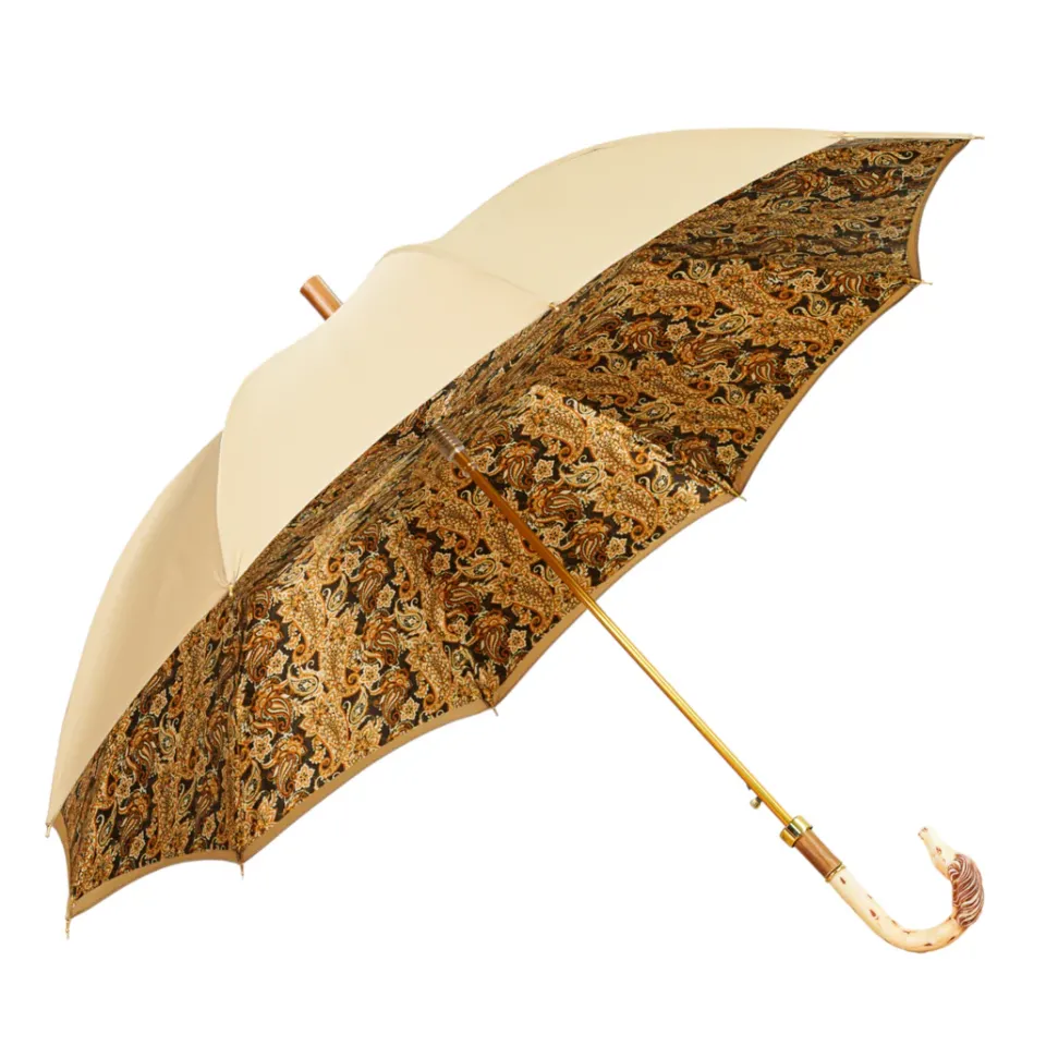 Sale Il Marchesato Equestrian Elegance: Luxury Handcrafted Men's Umbrella with Horse Hand