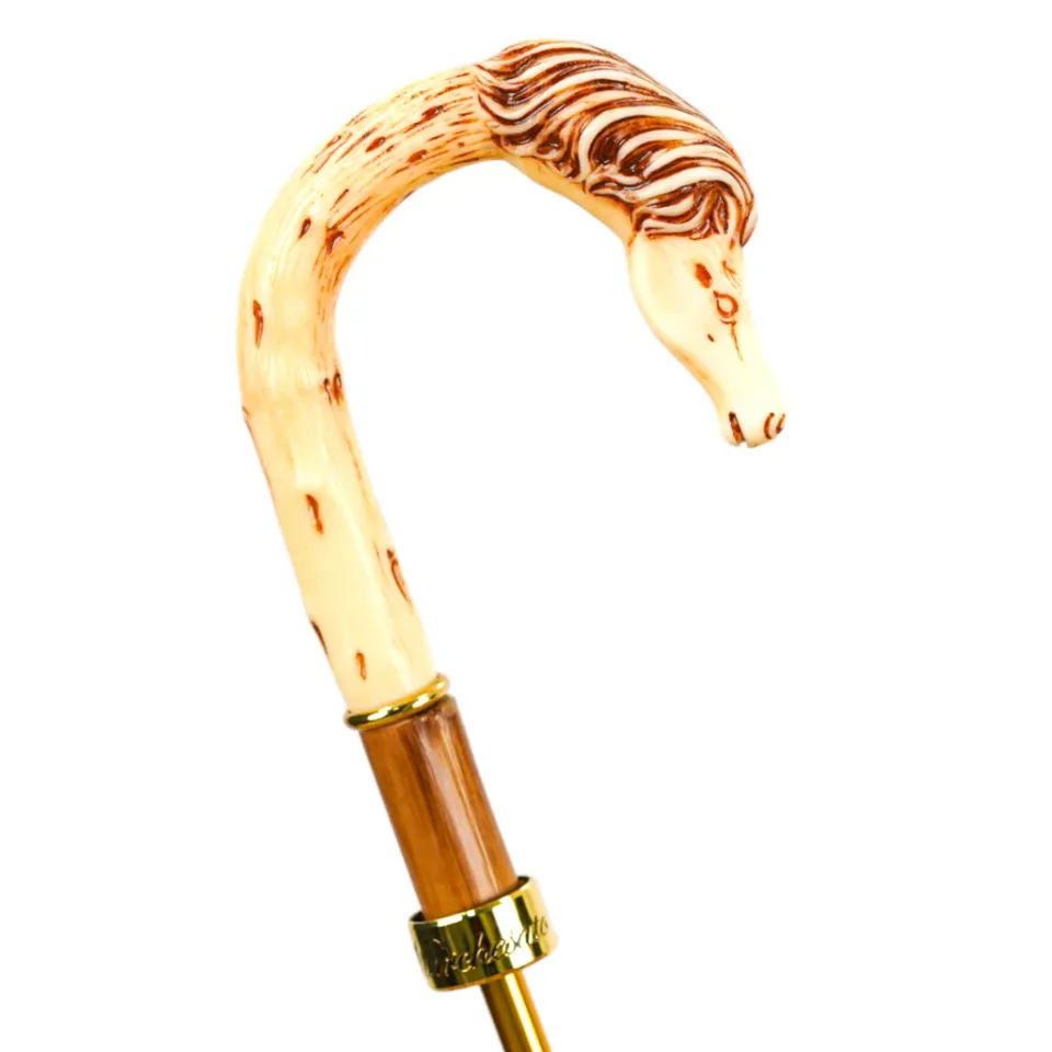Sale Il Marchesato Equestrian Elegance: Luxury Handcrafted Men's Umbrella with Horse Hand