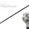 Hot Il Marchesato Esclusivo bastone da passeggio con tigre in argento 925