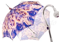 Best Il Marchesato Esclusivo disegno violetto - impugnatura placcata in argento e cristal