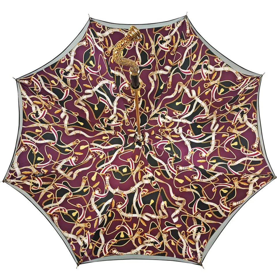 Outlet Il Marchesato Esclusivo ombrello color Prugna
