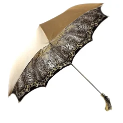 Fashion Il Marchesato Esclusivo ombrello con Libellula placcata in oro 24K