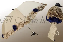 New Il Marchesato Esclusivo ombrello con rose blu