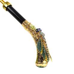 Best Il Marchesato Exclusive Italian Artisan Umbrella with Exquisite Hand-Painted Dragonf